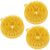 Beavorty 3 Pcs Silicone Shampoo Brush Shower Hair Brush Scalp Massager Bathing Accessories Body Exfoliator Exfoliating Body Brush Tool Silica Gel Yellow Bathing Tool Scrub Bath Tool