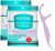 Holy rose Twin Line Dental Floss Picks with Mint Flavor – Dual Cleaning, Adult-Friendly End Toothpicks – 200 Count Flossers is Travel Oral Care Kit Cleaning Tool for Teeth.