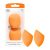 Real Techniques Miracle Complexion Sponge Duo, Makeup Blending Sponge, For Foundation, Offers Light To Medium Coverage, Natural, Dewy Makeup, Orange Sponge, Latex-Free Foam, 2 Count