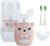 Kids Electric Toothbrushs U Shaped sonic Automatic Toothbrush with 4 Brush Heads, Six Cleaning Modes,Cartoon deer Modeling , full mouth toothbrush for baby
