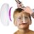 50Pcs Disposable Face Shield Hair Salon Face Cover Barber Supplies Transparent Plastic Bang Trimmer Kits Adhesive Strip Hair Cutting Tools for Home Kids Adults