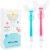 Set of 2 U-Shaped Toothbrushes for Kids with Suction Cup Whole Mouth 360 Cleaning Toothbrushes with Suction Cup Manual Toothbrush for Toddlers 2-6 Silicone Food Grade for Sensitive Teeth Large Pink