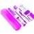 Braces Kit Cleaning Tools Boxed 8 Pack for Orthodontic, Portable Travel Dental Pick Tool Set for Braces, Interdental Brush, Ortho Wax, Floss, Oral Mirror Included – Purple