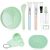 Face Mask Mixing Bowl Set, Anezus 11 Pcs DIY Facemask Mixing Tool Kit with Facial Mask Bowl Stick Spatula Silicone Brush Spray Bottle Puff Soaking Bottle Gauges