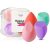 Makeup Sponge DUAIU 4pcs Foundation Sponge Blender Set for Face, Flawless for Liquid, Cream, and Powder, Professional Streak Free Application Blend with Beauty Blender Holder (Red Green Pink Purple)