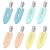 YIERSO 8 Pcs No bend Hair Clips No Crease Hair Clips Duckbill Clips No Dent Flat Claw Bangs Clip Alligator Hair Barrettes for Salon Hairstyle Women Girls Makeup Accessories (Yellow)