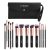 Compact 14-Piece Cosmetic Brushes Set – Eyeshadow Brush, Foundation Brush, Concealer Brush, Eyebrow Brush, Face Powder Brush, and Cheek Blush Brush. Comes in a Stylish Pouch by Kbees Collection.