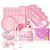 Facial Skin Care Sets, Sakura Skin Care Set, Complete Skin Care Gift Set With Face Cream, Face Serum, Eye Mask, Lip Mask, 5*Face Sleeping Mask & 5*Face Mud Mask, Hydrating Skincare Kit For Teen Girls