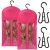 2PCS Wig Bag Wig Storage Hair Extension Holder Wig Holder for Multiple Wigs Hair Extension Storage Waterproof and Portable Wig Bags Storage with Hanger Hair Extensions, Wigs & Accessories (Hot Pink)