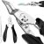 XIORRY Ingrown Toenail Clippers (Upgrade), Steel Nail Clippers for Professional Podiatrist, Unique Long Handle Curved Blade Tool for Thick & Ingrown Nails, Suitable for Men, Women and Elderly (Black)