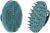 INNERNEED Food-Grade Soft Silicone Body Scrubber Shower Brush, with Scalp Massager Shampoo Brush, Wet & Dry Manual Scalp Care Hair Washing (Dark Green)