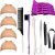 Wig Kit for Lace Front Wigs for Beginners 7Pcs, Lace Melting Elastic Band for Wigs, Edge Laying Scarf with Wig Caps, Eyebrow Razors, Tweezers, Edge Brush, Wig Grip Headband, Mini Scissors
