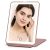 FUNTOUCH Rechargeable Travel Makeup Mirror with 72 Led Lights, Portable Makeup Mirror with Light,3 Color Lighting, Dimmable Touch Screen, Folding Light up Travel Vanity Mirror for Cosmetic,Gifts