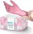 Hand-E Touch Pink Nitrile Disposable Gloves – Esthetician, Nail Tech, Hair Dye & Stylist, Cleaning Gloves