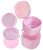 MURRI&MURRDI Retainer Case 2 Pack, Pink Denture Case with Mirror, Pink Denture Bath Box with Strainer Basket Denture Storage Soak Container for Travel Cleaning Plastic Retainer Case (A Pink)