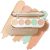 FOCALLURE #GoldenAge 5 in 1 Multi Uses Concealer Palette, 5 Colors Correcting Conceal Palette, Camouflage Contour Palettes for Dark Circles, Face Contouring Highlighter Pallet, CC01 LIGHT-CORRECTING