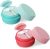 Uspeedy 2 Pack Silicone Travel Size Makeup Containers, Travel Containers for Toiletries with Sealed Lids and Spoon, Leak Proof Portable Refillable Empty Cream Jars Travel Accessories
