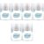 Healeved 6 Boxes 400pcs Baby Swabs Cleaning Cotton Sticks Nose Cleaning Swab Skin Clean Cotton Swab Cosmetic Cotton Swab Ear Cleaning Cotton Swab Baby Nose Double Head Child Cosmetic Swabs