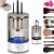 TOOVREN Electric Makeup Brush Cleaner Cosmetic Brush Cleaner Machine USB Automatic Spinning Makeup Sponge Cleaner with Brush Clean Mat Deep Cleaning Make Up Brush Cleaner Tools Fit For All Size