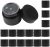 10ml/10g Mini Cream Jars Makeup Sample Containers with Lids Wide-mouth Leak Proof Plastic Container Jars for Travel Storage Beauty Products Face Creams DIY Making(Pack of 20,Black)