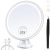 B Beauty Planet 2024 Upgraded Rechargeable Magnifying Mirror with Light, 20X Lighted Makeup Mirror, 3 Color Magnifying Makeup Mirror with Light, 360°Rotation Vanity Mirror with 34 LEDs Light 8 in