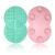 Vasterqua 2 Pcs Makeup Brush Cleaning Mat, Silicone Makeup Brush Cleaner with Back Suction Cups(Green and Pink)