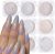 7 Boxes Shimmer Aurora Pearl Nail Glitter Powder Neon Mermaid Rubbing Dust Nail Chrome Mirror Pigment Holographic Ice Aurora Dust Nail Powder High Gloss Glitter Nail Art with Sponge Sticks