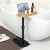 Bath Tub Tray Table, Bath Tray for Bathtub Adjustable Height, Freestanding Bath Caddy Tray for Tub Against Wall, Marble Base for Greater Stability, Suitable for Luxury Baths and Housewarmin (Elliptic)