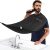 DOEPSILON Beard Bib Apron, Beard Hair Clippings Catcher for Shaving and Trimming, Non-Stick Beard Shave Cape, with 4 Suction Cups, Grooming Gifts for Men, Black