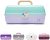 Caboodles On-The-Go Girl Makeup Box, White Opal, Hard Plastic Makeup Organizer Box, Built-In Mirror, Secure Latch for Safe Travel, Spacious Storage for Large Items