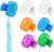 Waenerec Toothbrush Head Cover Cap 6 Pack Toothbrush Coverings Clips Portable Toothbrush Protector Toothbrush Storage Head Cover for Bathroom Home Travel Toothbrush Case