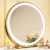 ROLOVE Gold Vanity Mirror, 18 Inch Makeup Mirror with Lights, Large Lighted Vanity Mirror, Light Up Mirror with Smart Touch 3 Colors Dimmable, Tabletop Mirror, 360° Rotation