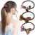HINZIC 3Pcs Tortoise Shell Hair Ties, Elastic Bow Hair Bands, Bowknot Hair Scrunchies Styling Stretchy Ponytail Holders Hair Accessories for Women and Girls