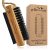 Wooden Cleaning Finger Nail Brush with Nylon Charcoal Bristles & Hanging Rope – Double-Sided Fingernail Brush for Scrubbing Fingernails and Toes (Beechwood)