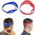 Neckline Shaving Template, 2PCS Hair Cutting Guide Tool for Men Adjustable Curved Silicone Band DIY Self Haircut System for Hair Clipper Timmer Shaver (Red + Blue)