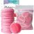 Nugilla 20 Packs Reusable Makeup Remover Pads with a Washable Laundry Bag, Microfiber Towel Clean Skin Face Towels, Soft Makeup Remover Cloth, Fast Drying Washcloth (Pink)