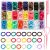 240 Pcs Baby Hair Ties, 24 Colors Toddler Hair Ties with 3 Hair Loop Styling Tools Hair Accessories with Organizer Box for Girls