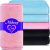 Makeup Remover Towel (6 Pack), Reusable Microfiber Makeup Remover Cloth Removing All Makeup with Just Water 12″ X 6″ – Pink/Blue/Black