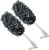 2PACK Charcoal Fiber Exfoliating Loofah luffa loofa Bath Back Brush On a Stick – Long Handle with Radian is Ergonomic for Men and Women – Shower Sponge Body Back Scrubber