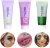 3 Colors Face and Body Glitter Gel,Holographic Cosmetic Laser Powder Festival Glitter Makeup,Sequins Shimmer Liquid Eyeshadow,Singer Concerts Music Festival Rave Accessories-150ML (White+Pink+Green)