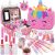 Hollyhi 25 Pcs Kids Makeup Kit for Girl, Washable Real Make Up Play Set with Unicorn Bag, Pretend Beauty Set Princess Girl Toys for 3 4 5 6 7 8 9 10 11 12 Year Old Girl Kids Birthday