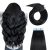 YILITE Tape in Hair Extensions Human Hair Jet Black #1 20 inches 20pcs 50g/pack Straight Seamless Skin Weft Tape in Human Hair Extensions (20Inche Jet Black #1)