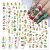 Christmas Nail Art Stickers 3D Self Adhesive Design Christmas Nail Decals Supply Winter Christmas Xmas Tree Snowflakes Nail Decals for Women and Girls DIY Manicure Christmas Nail Decoration