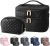 MAANGE Makeup Bags, 2 PCS Cosmetic Bag Leather Makeup Travel Bag