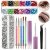 5100Pcs Face Gems Face Jewels with Makeup Glue, FITTDYHE Multi-Color Flatback Rhinestone with Nail Art Tools Dotting Tools, Rhinestone Gems for Makeup Nail Art Body Hair Crafts Decoration