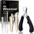 Toe Nail Clippers for Men, Professional Nail Clipper for Thick Nails for Seniors (Silver)-Wanmat