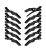 12Pcs Hair Clips for Styling Sectioning – Wide Teeth Double Hinged Design Professional Salon Quality Alligator Hair Clips (black)