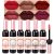 evpct 6Pcs Wine Bottle Lip Tint Stain Set Matte All Day Liquid Lipstick Sets for Women labiales mate 24 horas originales labiales magicos Wine bottle Red Matte Long Lasting 24 Hour