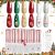 SAVILAND Christmas Gel Nail Polish Set – 6 Colors Glitter White Red Green Sliver Golden Gel Nail Polish Nail Sticker Decoration Nail Art Liner Brush Gel Nail Kit Starter for Home DIY Salon