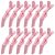 ACO-UINT 12Pcs Pink Hair Clips for Styling Sectioning, Alligator Hair Clips Salon Hair Clips Professional Alligator Clips for Hair, Hair Styling Clips Hair Accessories for Women